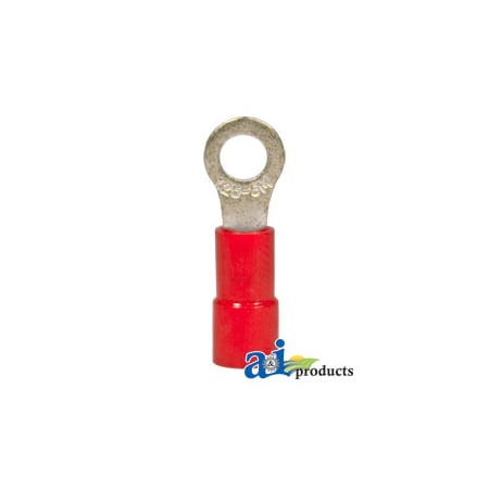A & I Products Ring Terminal, Insulated, Wire Size 22-16, Stud Size No 6, 10 Pk 1.75 x4 x1.75 A-R03